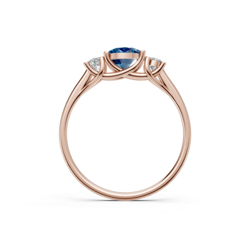 Oval Three Stone Ring