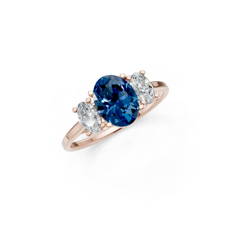 Oval Three Stone Ring
