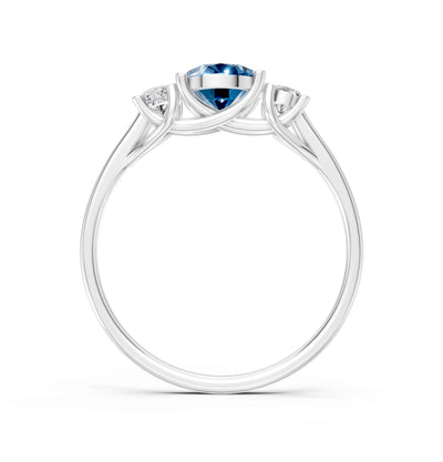 Oval Three Stone Ring