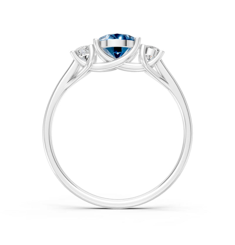 Oval Three Stone Ring