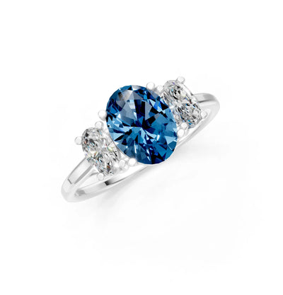 Oval Three Stone Ring