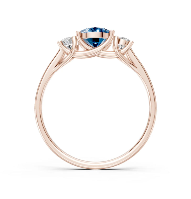 Oval Three Stone Ring