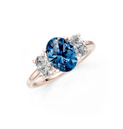 Oval Three Stone Ring