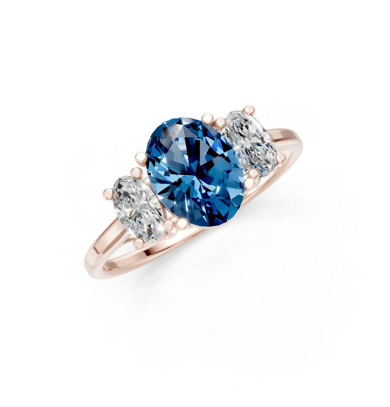 Oval Three Stone Ring