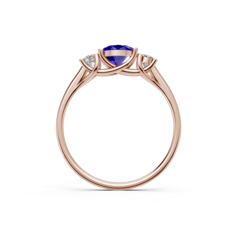 Oval Three Stone Ring