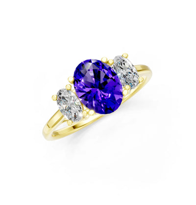 Oval Three Stone Ring