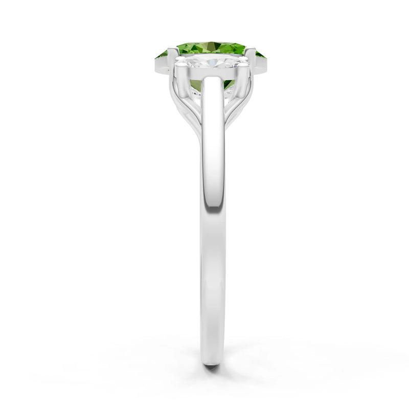 Oval Three Stone Ring