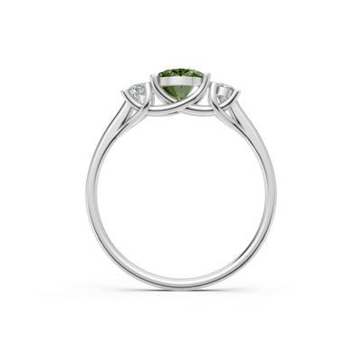 Oval Three Stone Ring