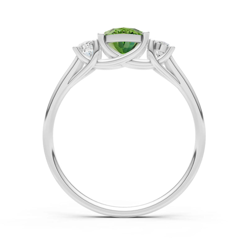 Oval Three Stone Ring