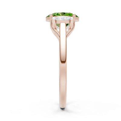 Oval Three Stone Ring
