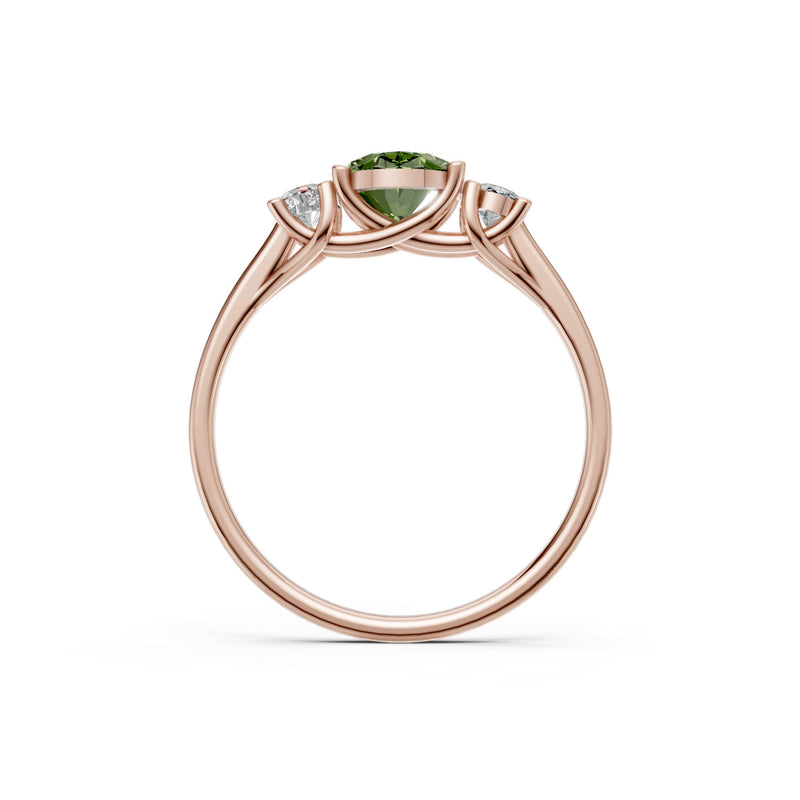 Oval Three Stone Ring