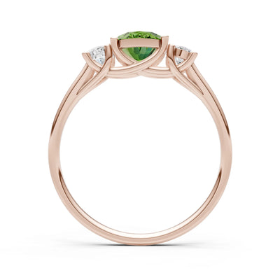 Oval Three Stone Ring