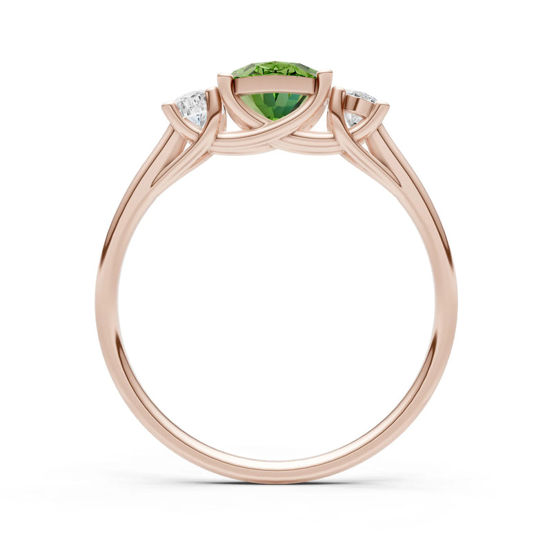 Oval Three Stone Ring