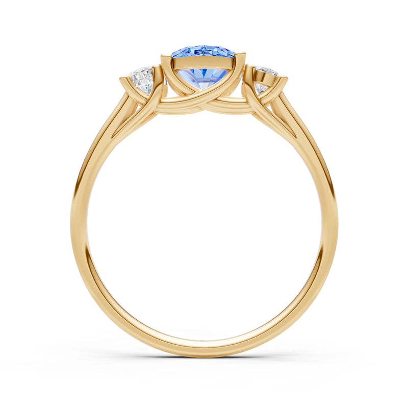 Oval Three Stone Ring