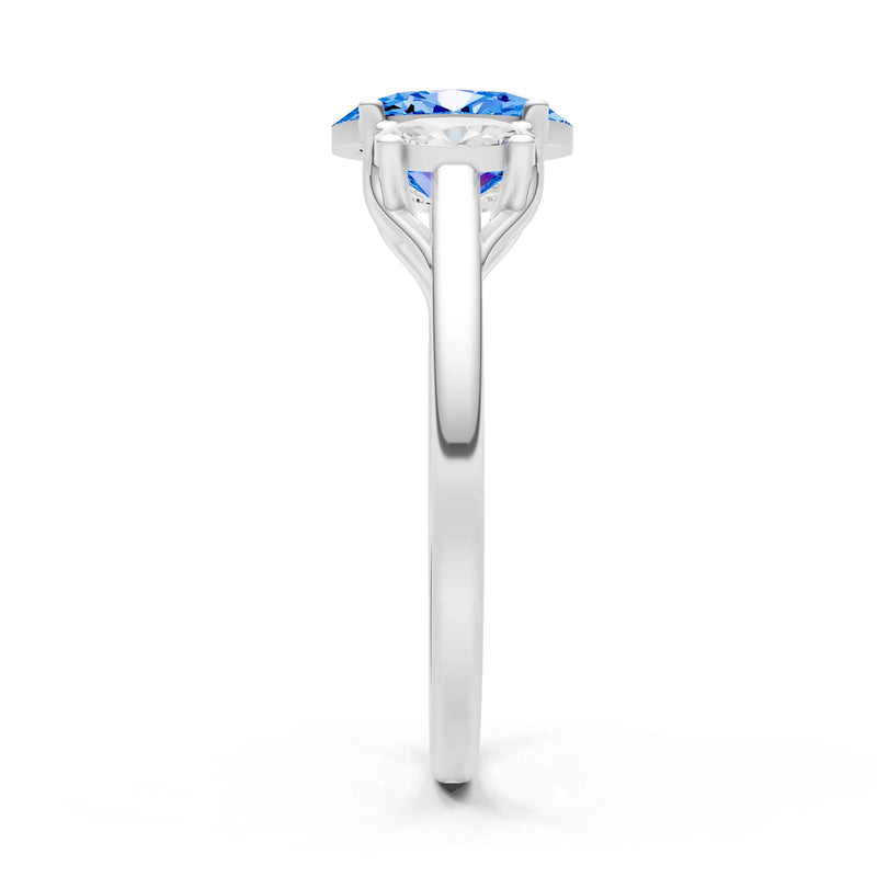 Oval Three Stone Ring
