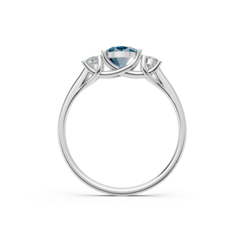 Oval Three Stone Ring