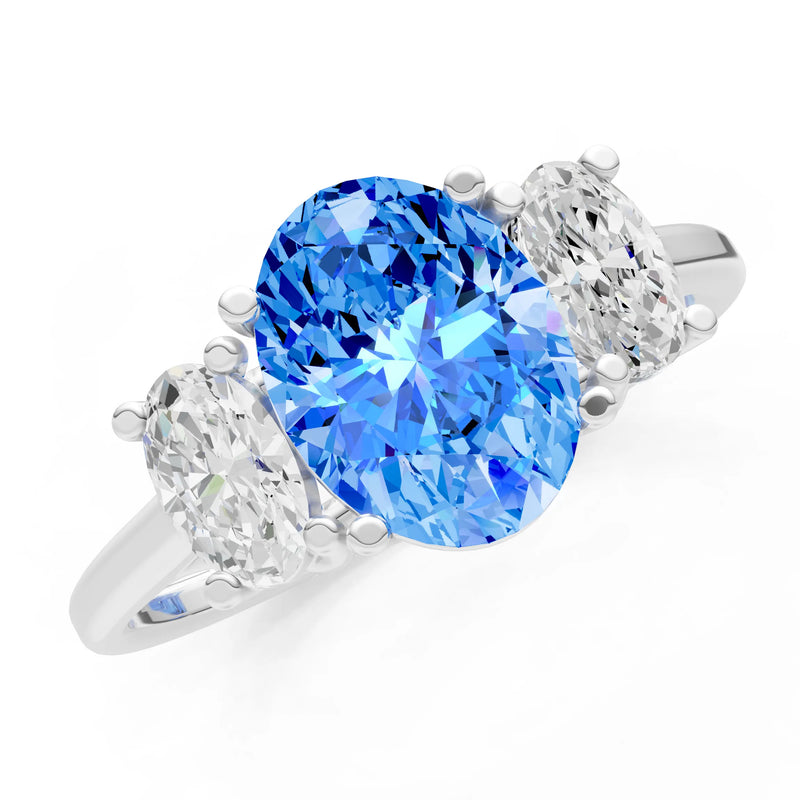 Oval Three Stone Ring