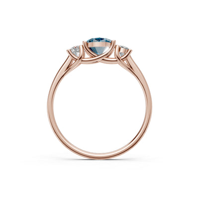 Oval Three Stone Ring
