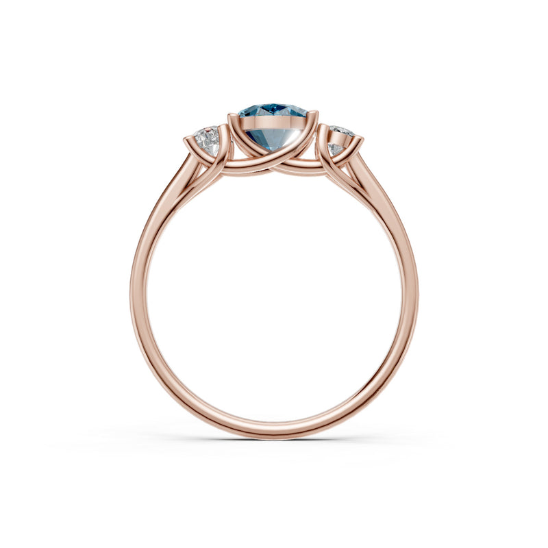 Oval Three Stone Ring
