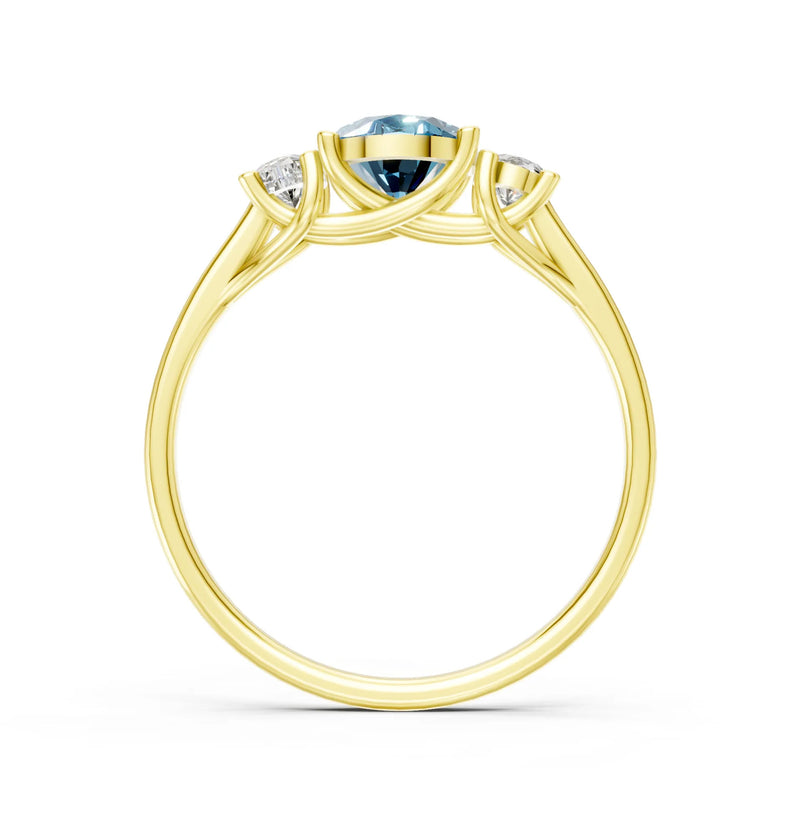 Oval Three Stone Ring