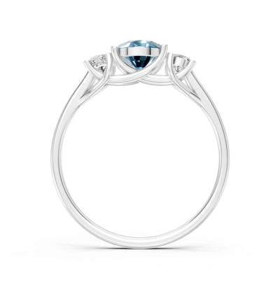 Oval Three Stone Ring