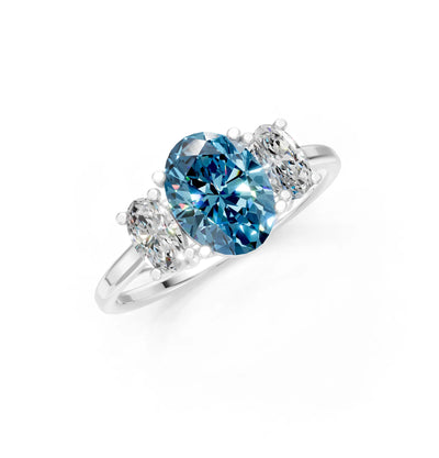 Oval Three Stone Ring