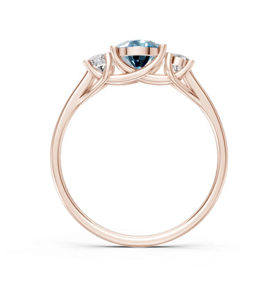 Oval Three Stone Ring