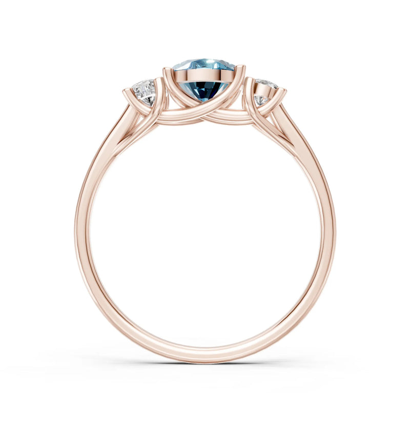 Oval Three Stone Ring