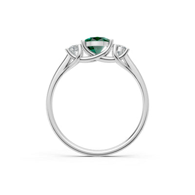 Oval Three Stone Ring