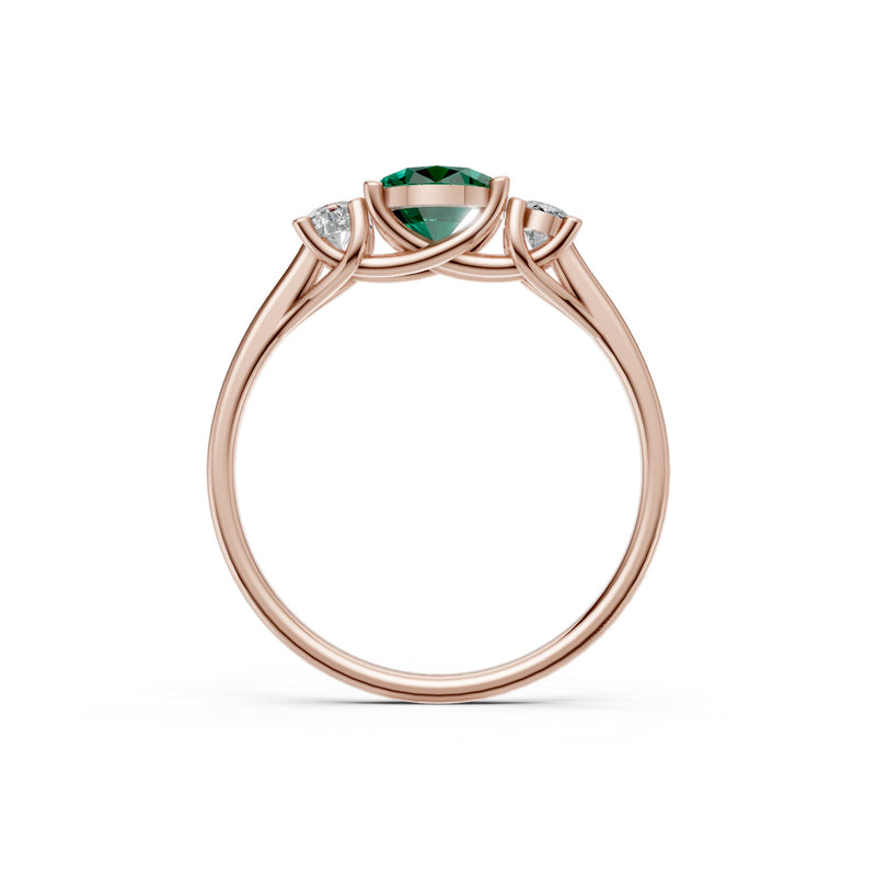 Oval Three Stone Ring