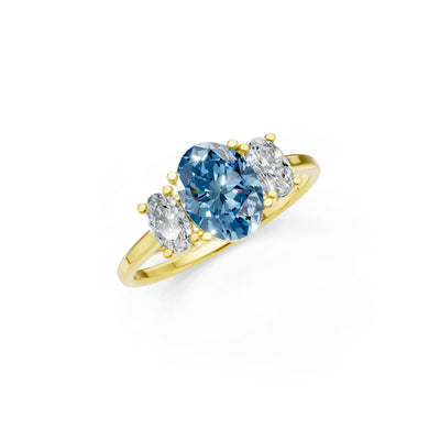 Oval Three Stone Ring