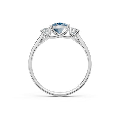 Oval Three Stone Ring