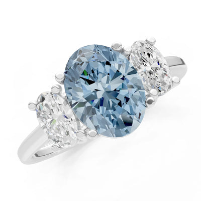 Oval Three Stone Ring