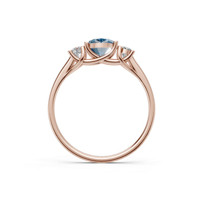 Oval Three Stone Ring