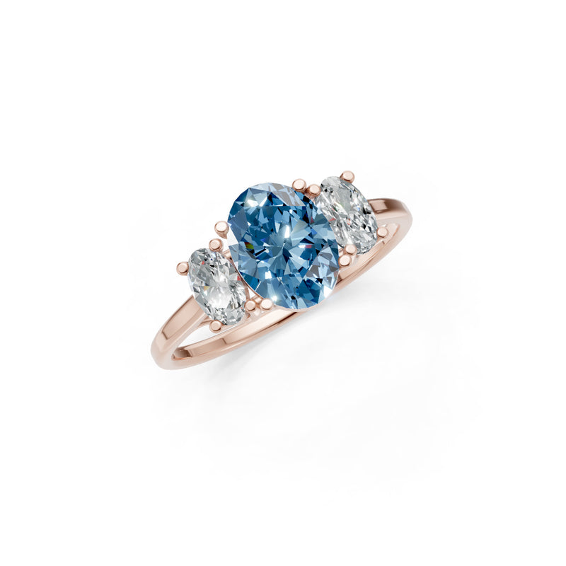 Oval Three Stone Ring