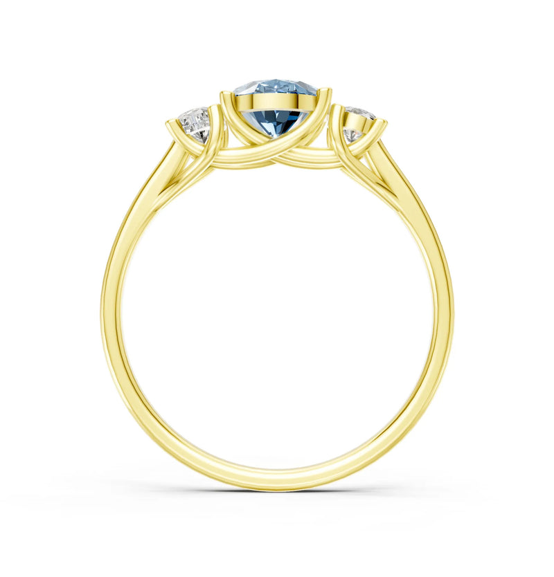 Oval Three Stone Ring