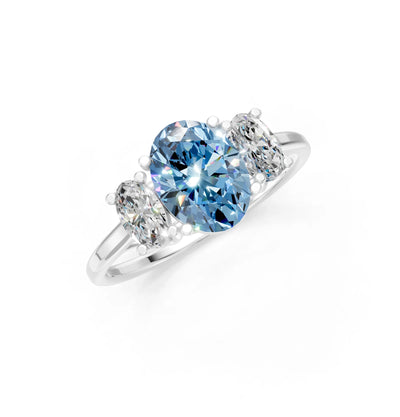 Oval Three Stone Ring