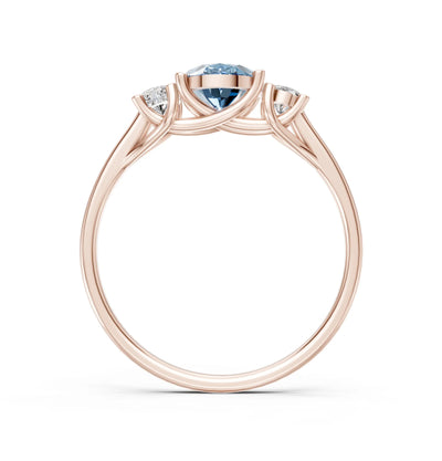Oval Three Stone Ring