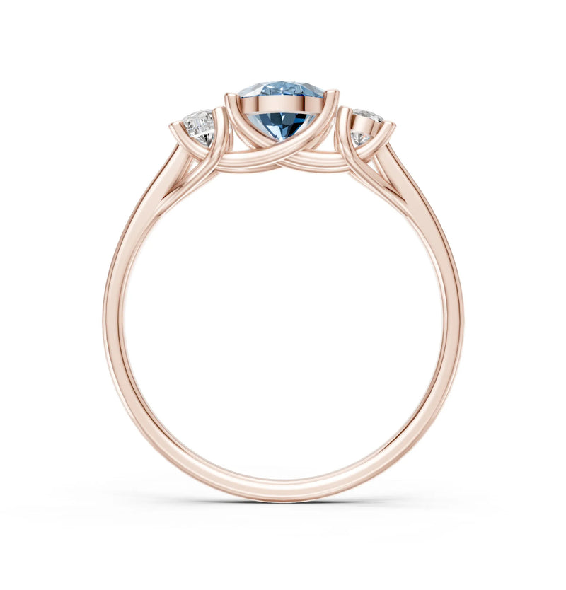 Oval Three Stone Ring