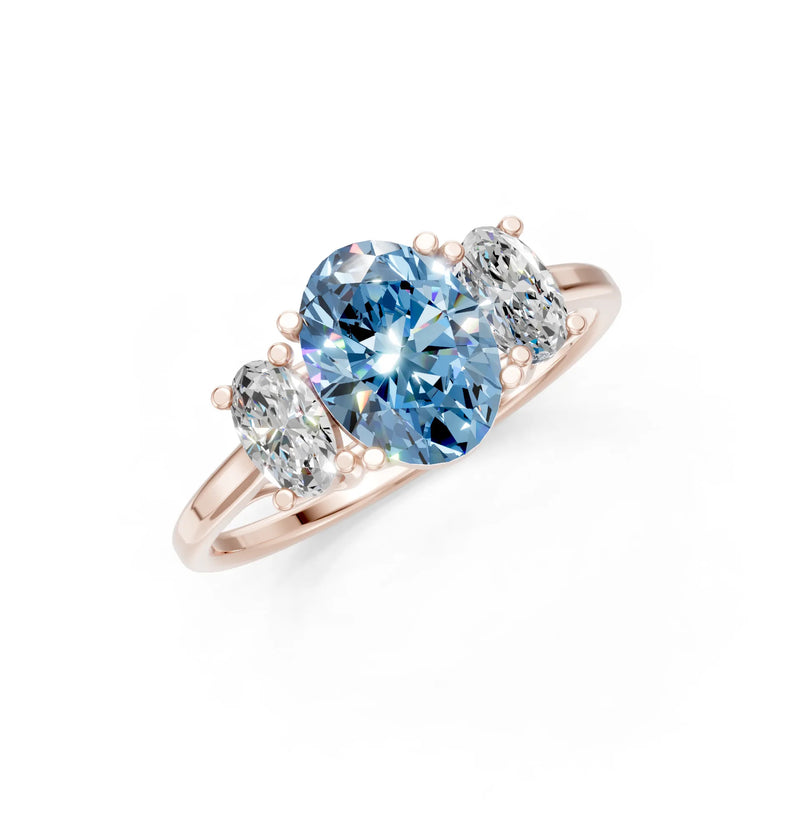Oval Three Stone Ring