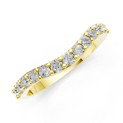 Curved Stacking Gold Band