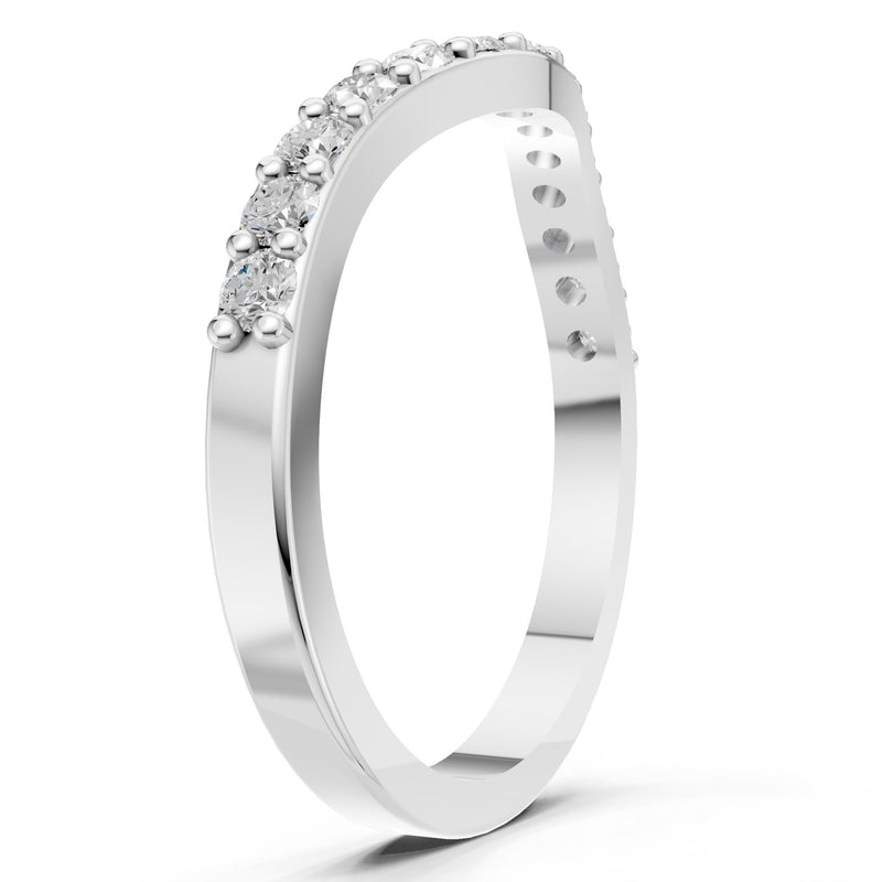 Curved Stacking Gold Band
