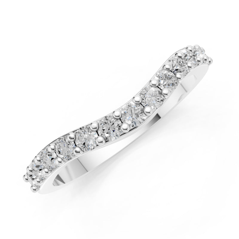 Curved Stacking Gold Band