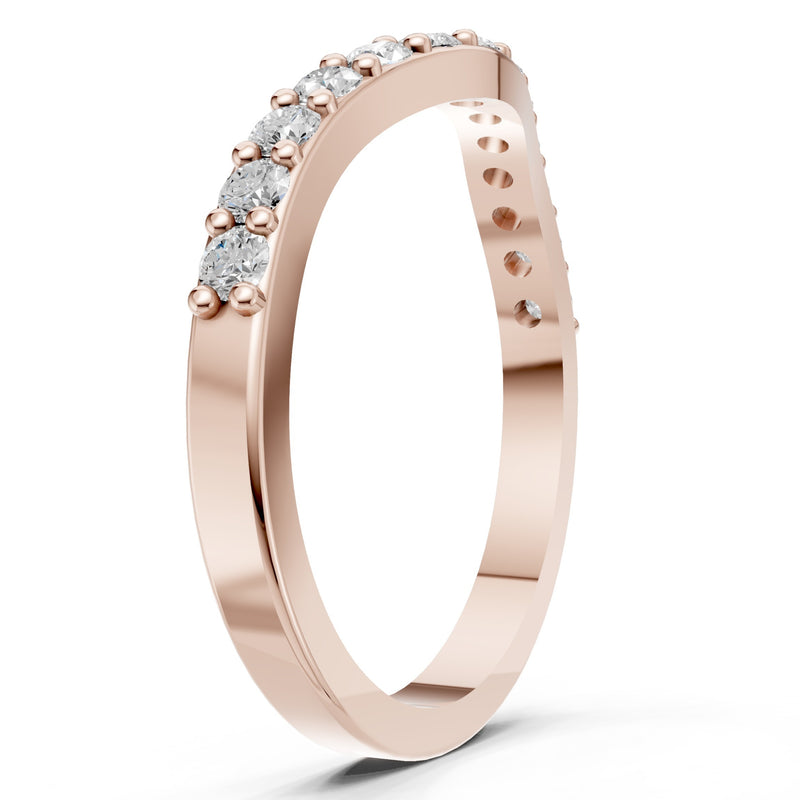 Curved Stacking Gold Band