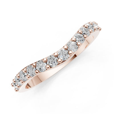 Curved Stacking Gold Band
