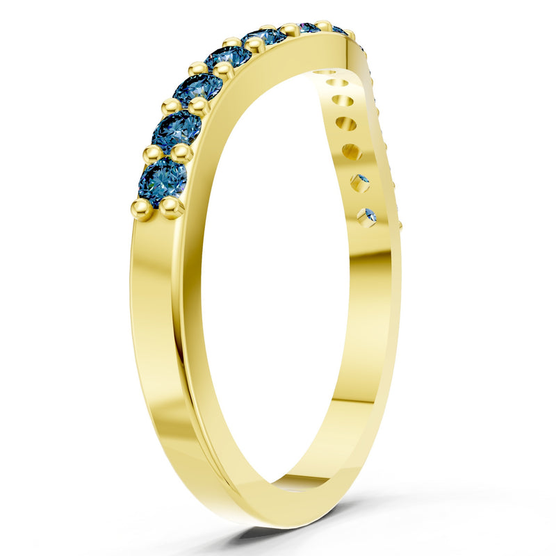 Curved Stacking Gold Band