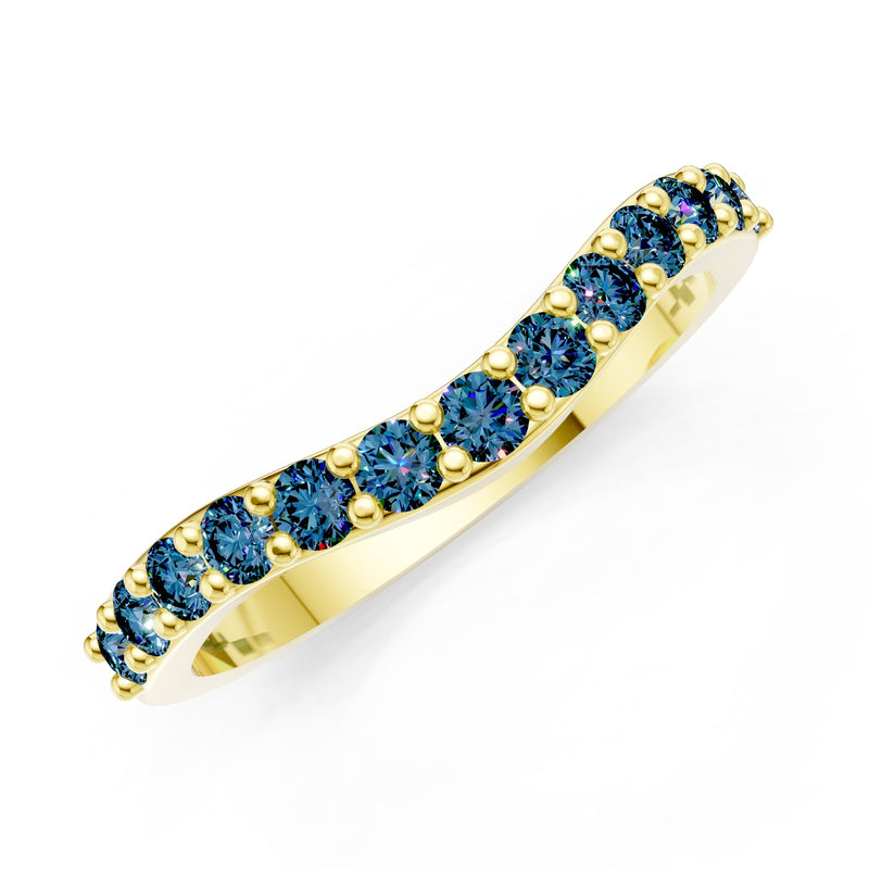 Curved Stacking Gold Band