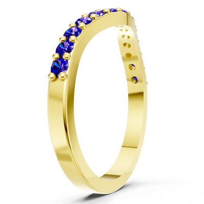 Curved Stacking Gold Band