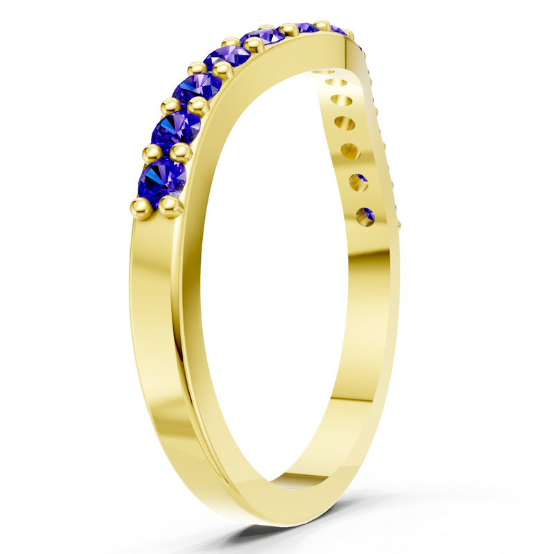 Curved Stacking Gold Band