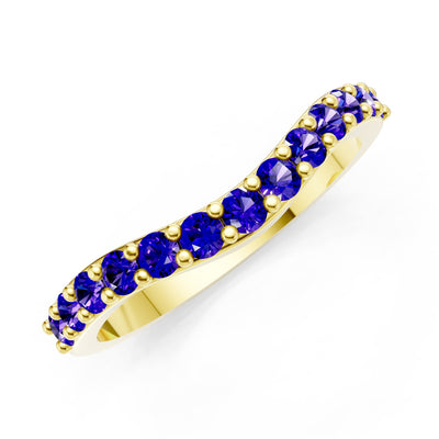 Curved Stacking Gold Band
